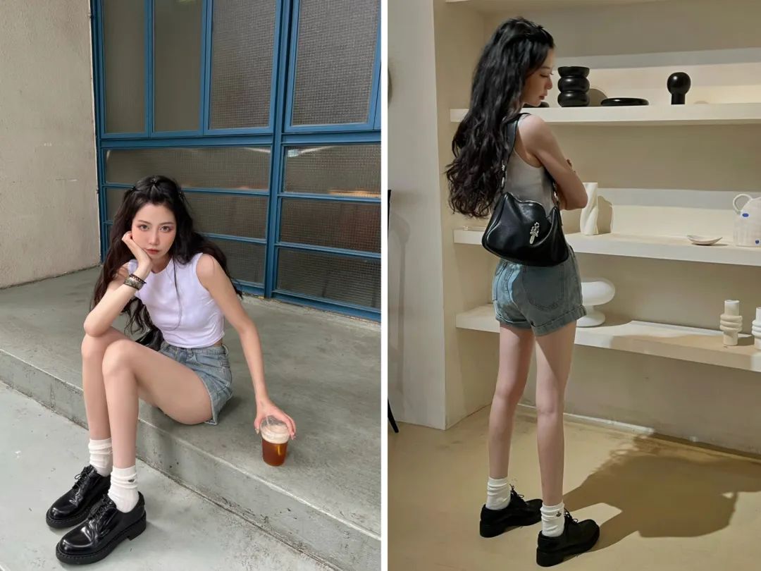 今年最流行的穿搭冬季短裤,时髦百慕大短裤穿搭