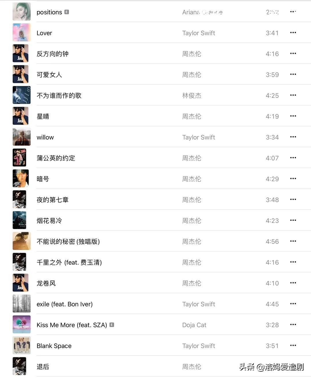 2020周杰伦热门歌曲排行榜,周杰伦好歌推荐2020