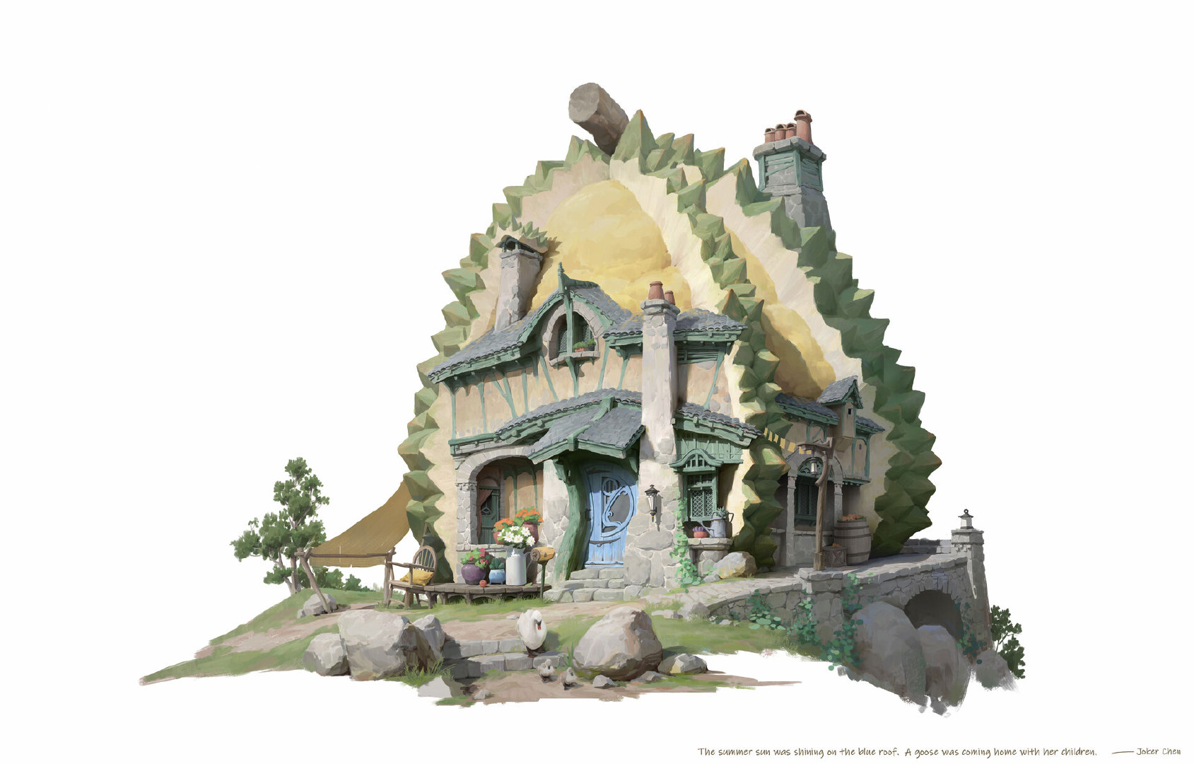 水果和建筑结合的创意图,水果与建筑创意图