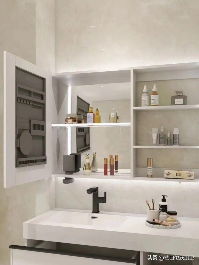 卫生间浴室柜大怎么设计还要省钱,俊跃浴室柜意外惊艳整个家