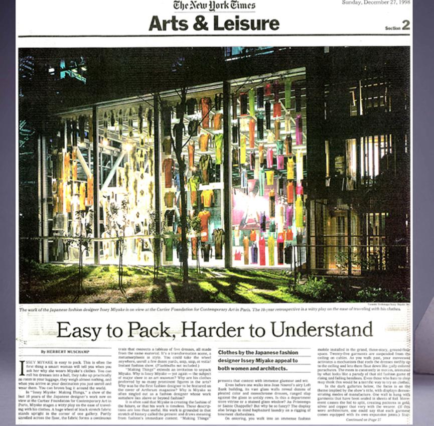 著名设计师三宅生世,三宅一生最好的设计师