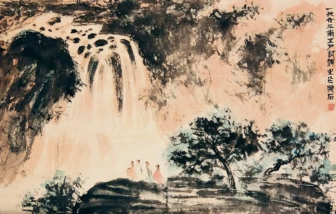 傅抱石山水画100幅欣赏,傅抱石山水画100幅高清图欣赏