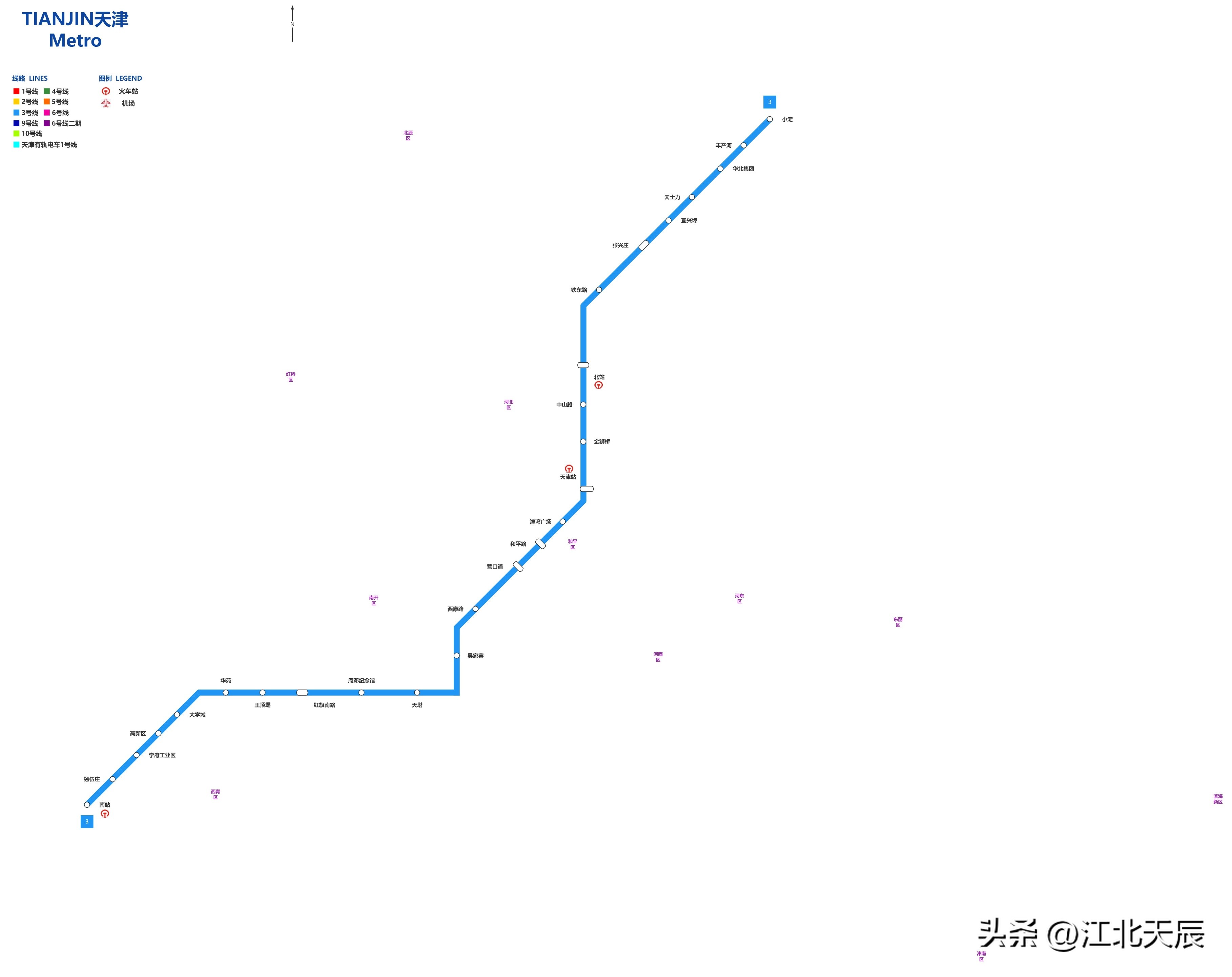 天津城市轨道交通发展概况,天津轨道交通运营线路达到多少条