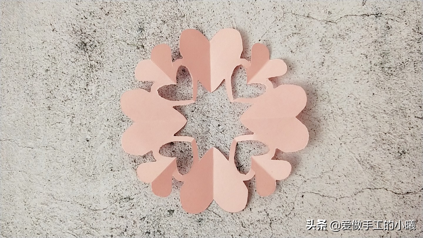 爱心窗花剪纸教程简单,喜字剪纸窗花爱心边框