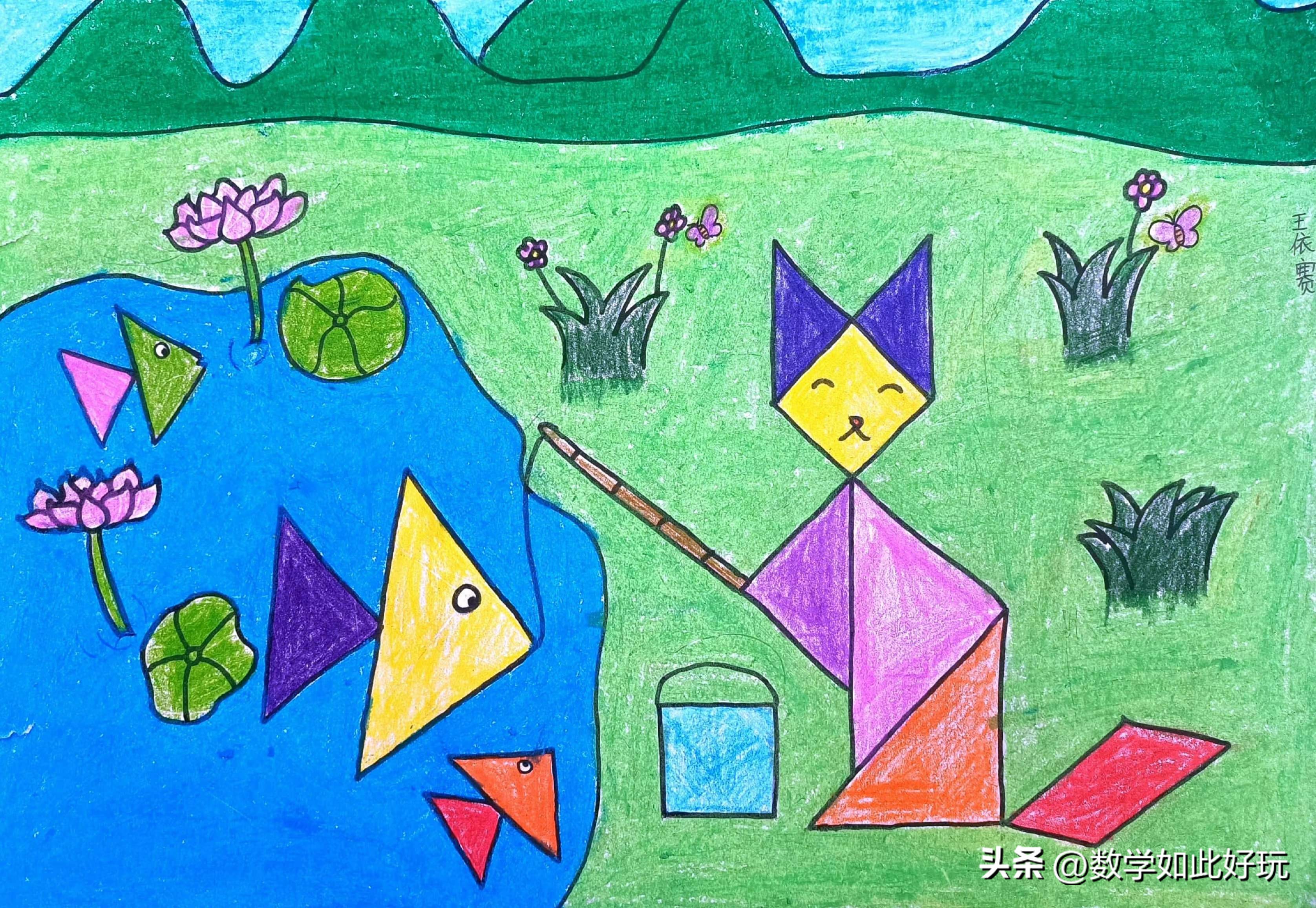 用真正的七巧板拼创意图画讲故事,玩转七巧板创意画可打印