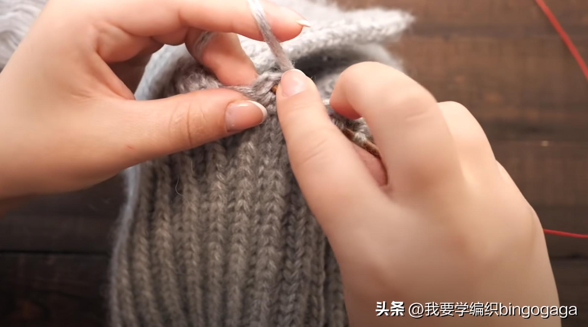 新款兔耳帽风雪帽编织教程,半檐冬季保暖帽编织教程