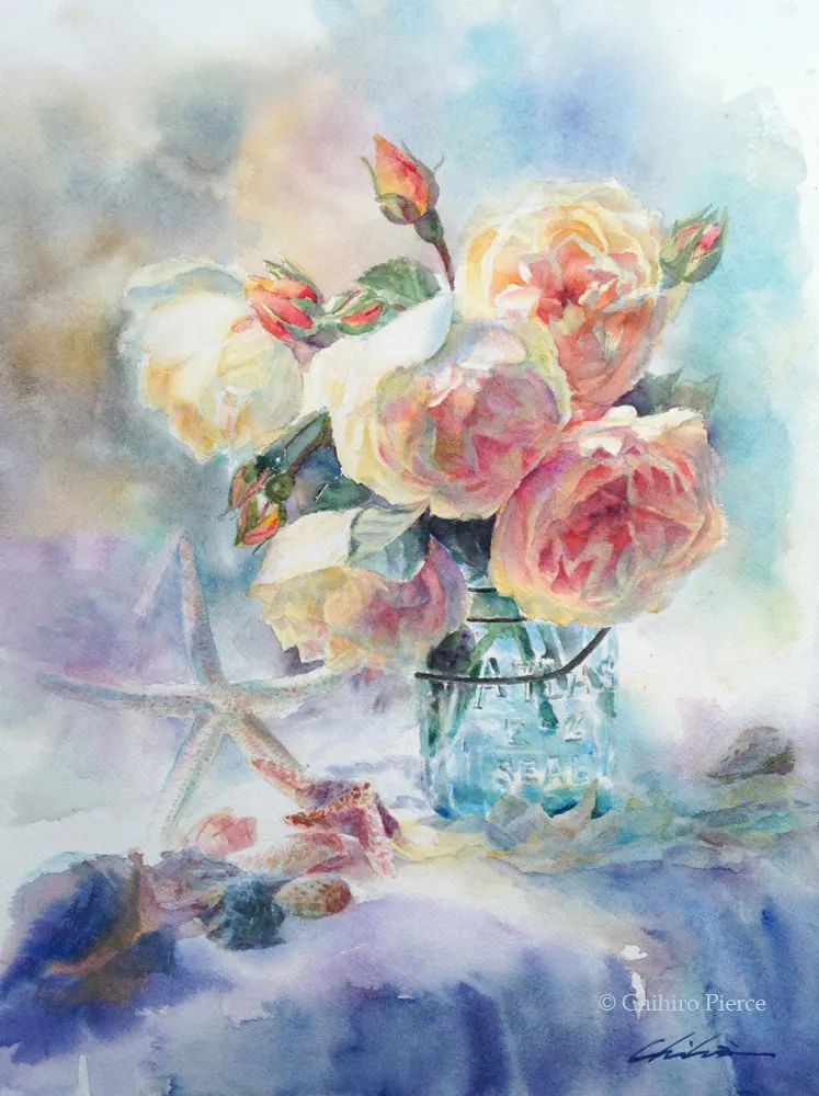 日本美少女工笔画家,日系女画家作品