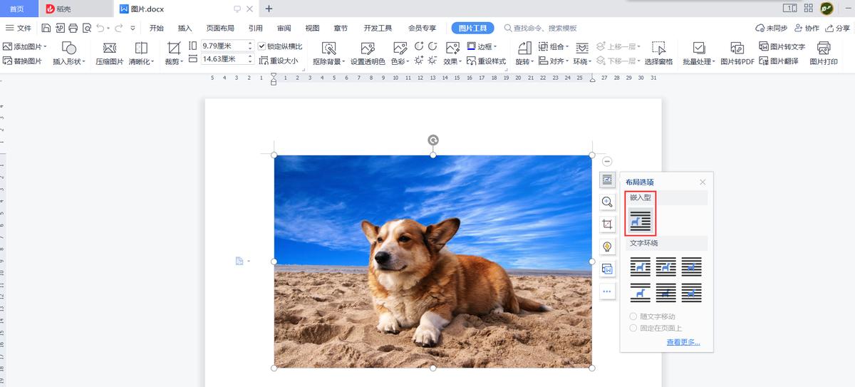wps文字：文档中的多张图片如何批量修改尺寸大小？