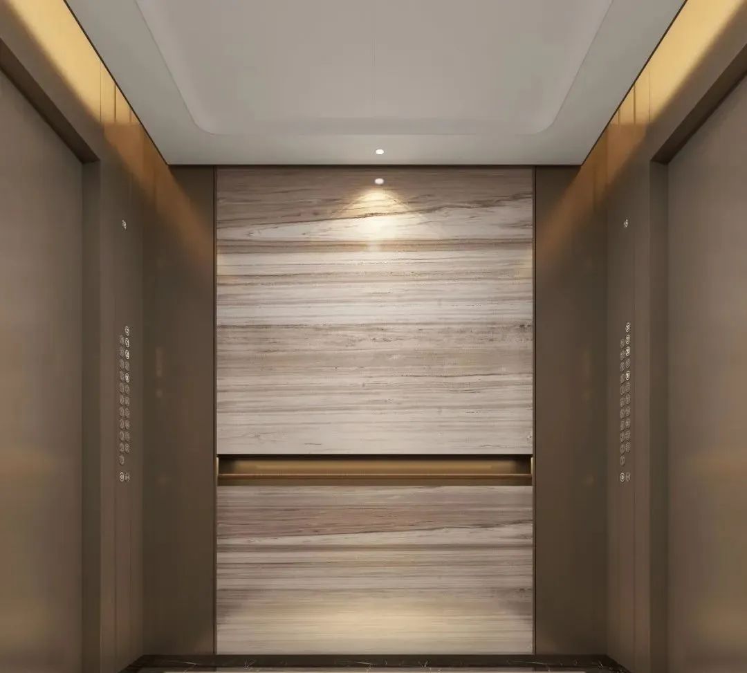 这就是5星级酒店，必须用大理石装修电梯的原因