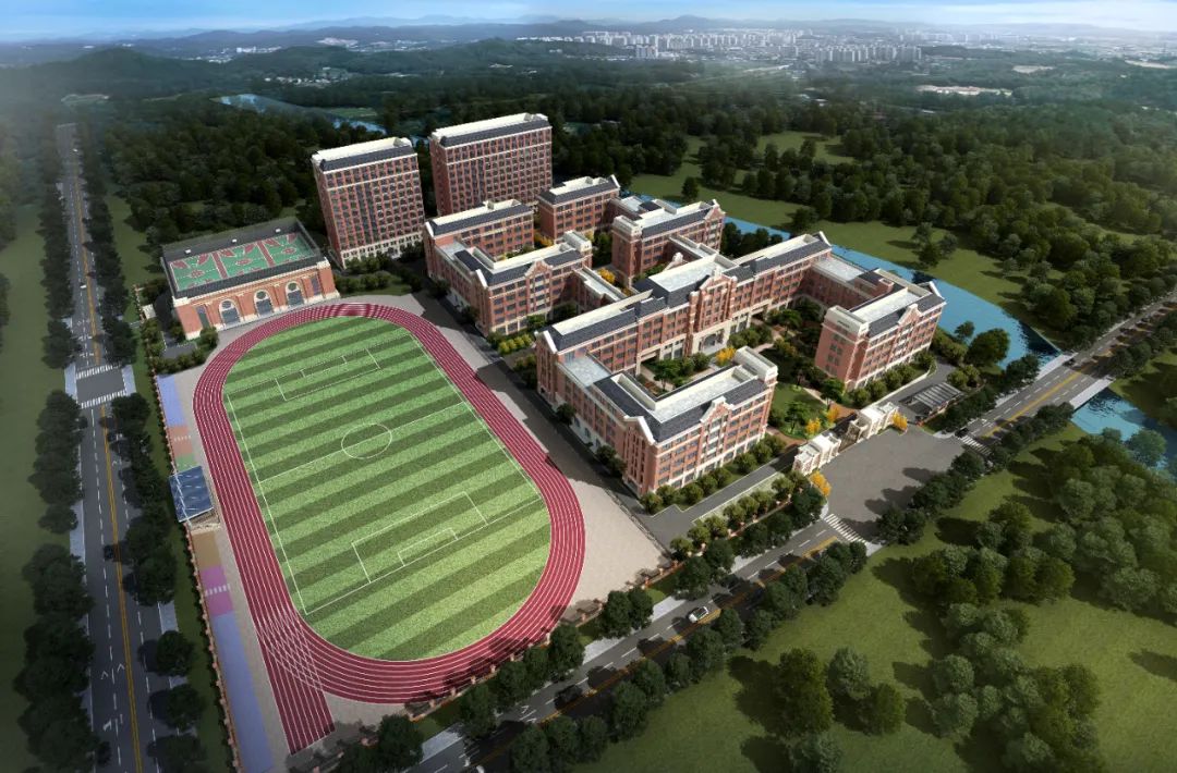 西海岸珠山路新建学校,大道直通