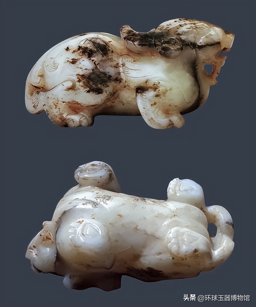 汉代圆雕玉瑞兽,汉代圆雕禽鸟玉器特别之处