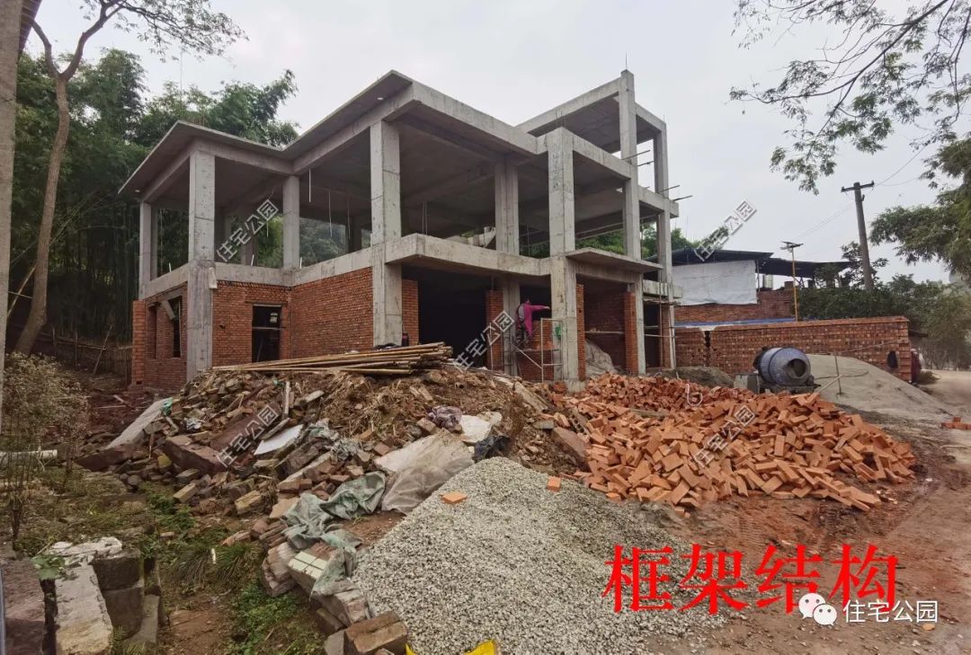 农村盖房框架结构如何选砖,农村建房框架结构和剪力墙结构