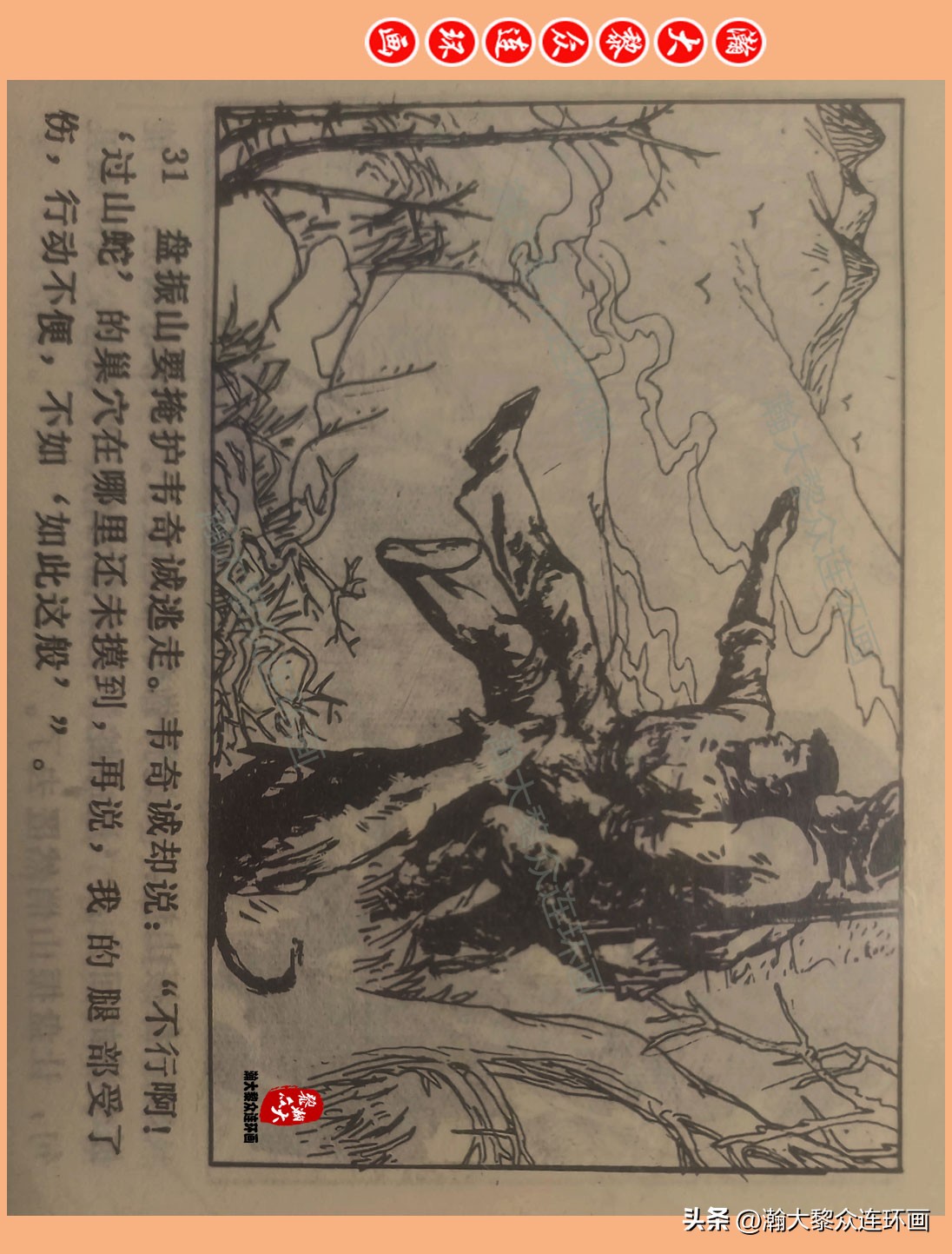 瀚大黎众惊险连环画,瀚大黎众连环画龙洞擒敌