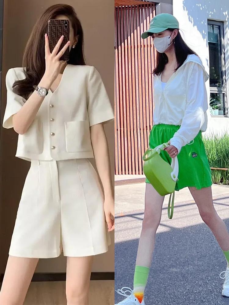 冬季短裙短裤高级穿搭,夏季短裤不露腿穿搭