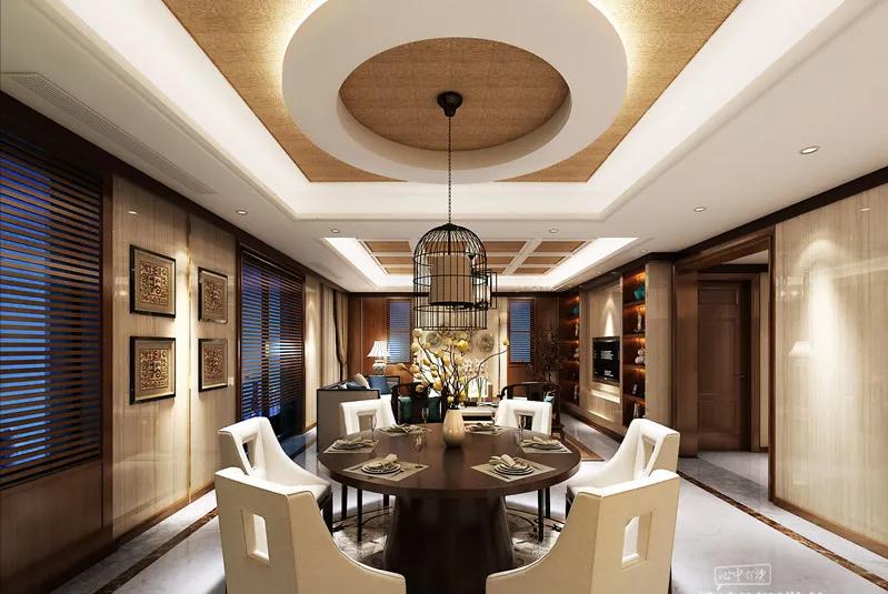 常州中式风格红木装修别墅效果图,常州中式简约风格卧室装修效果图