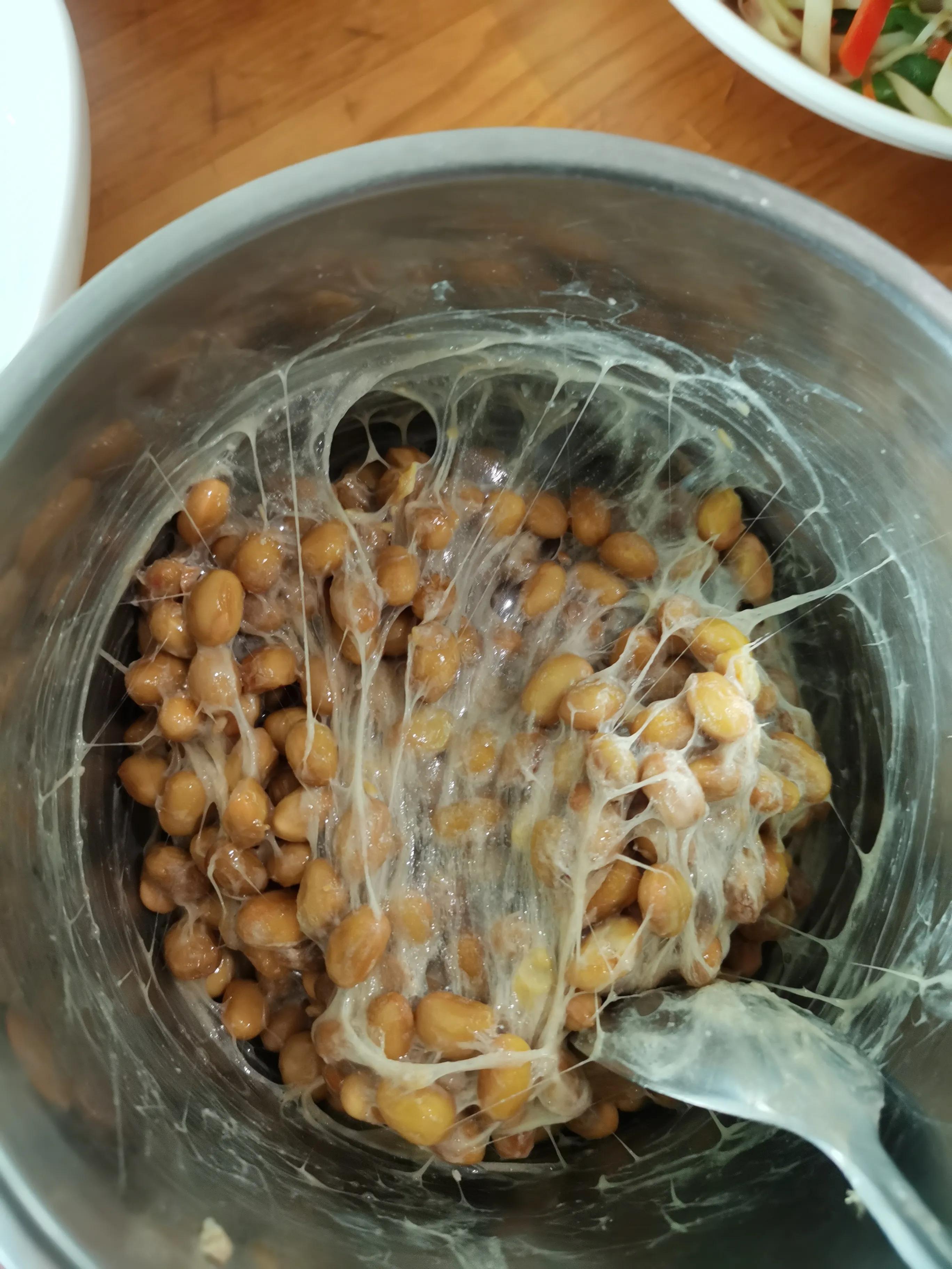 纳豆怎么算做好了,纳豆做好了放冰柜没有拉丝