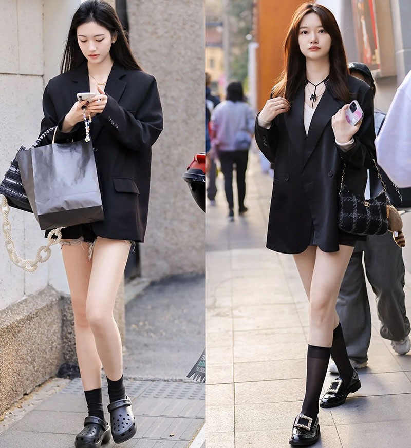 上海被街拍,上海街拍过马路