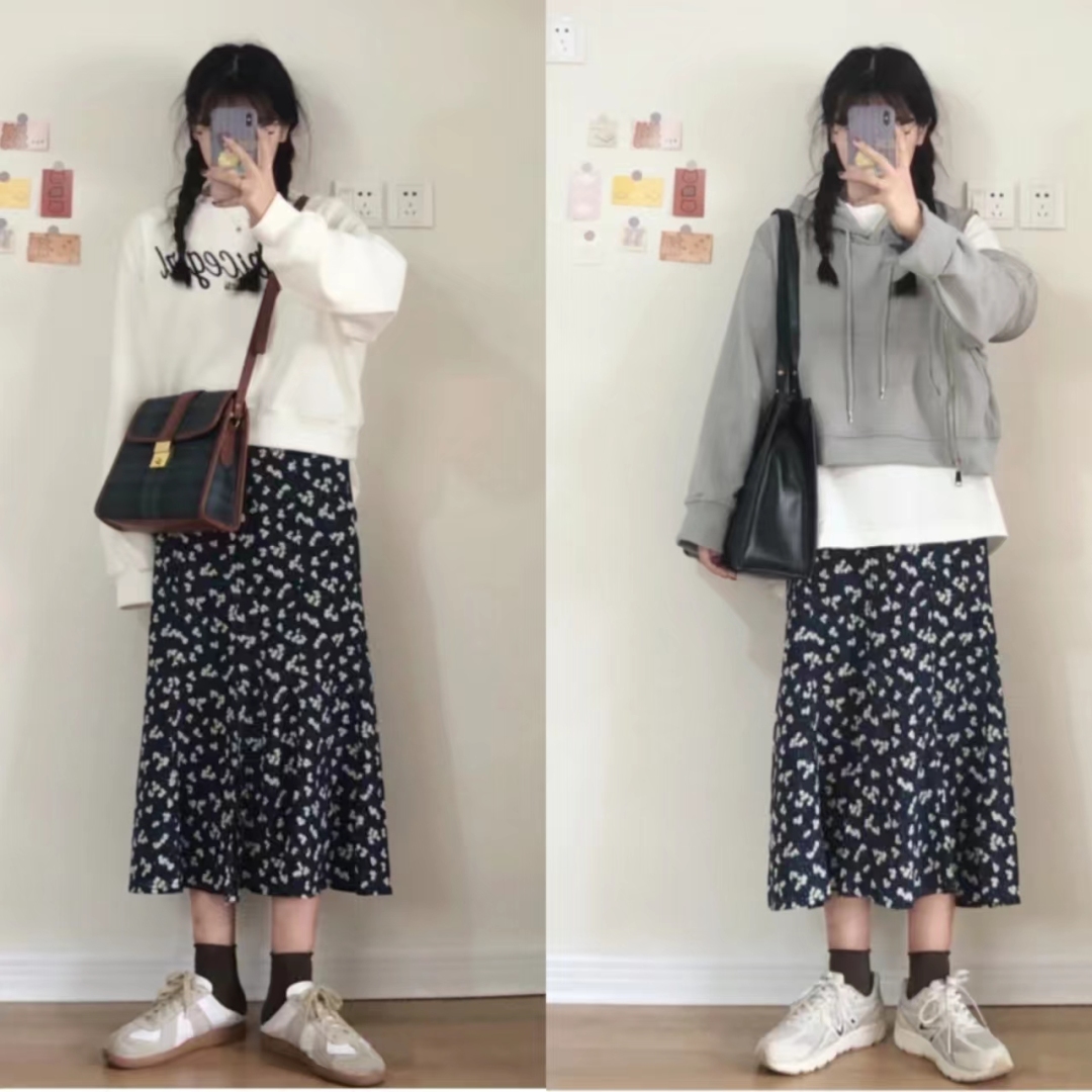 宽松版卫衣搭直筒宽松休闲裤,宽松卫衣怎么搭配裙子才好看