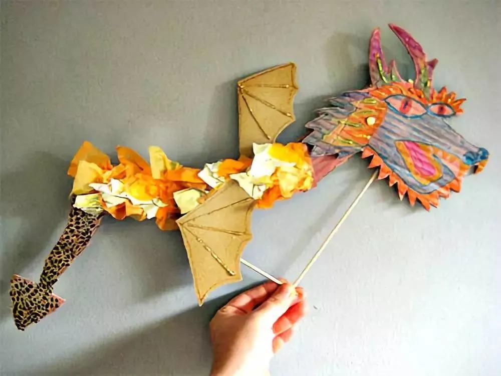 幼师素材】新年手工制作（灯笼+爆竹烟花+中国龙）