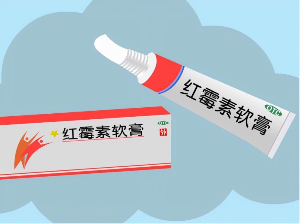 红霉素软膏抹脸上会变白吗,红霉素软膏可以擦眼下吗