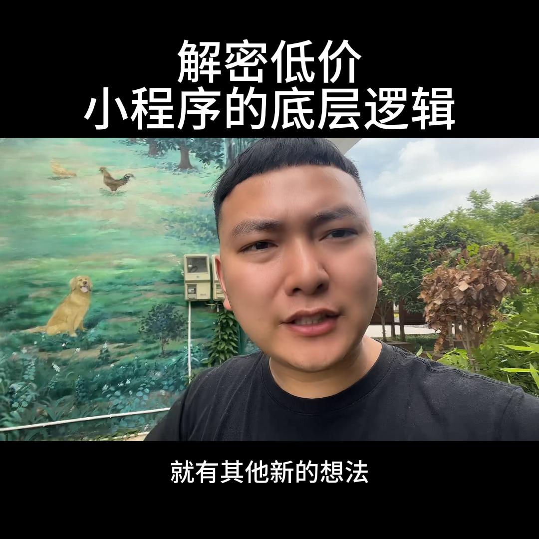 小程序的低成本高回报,底层逻辑利他思维