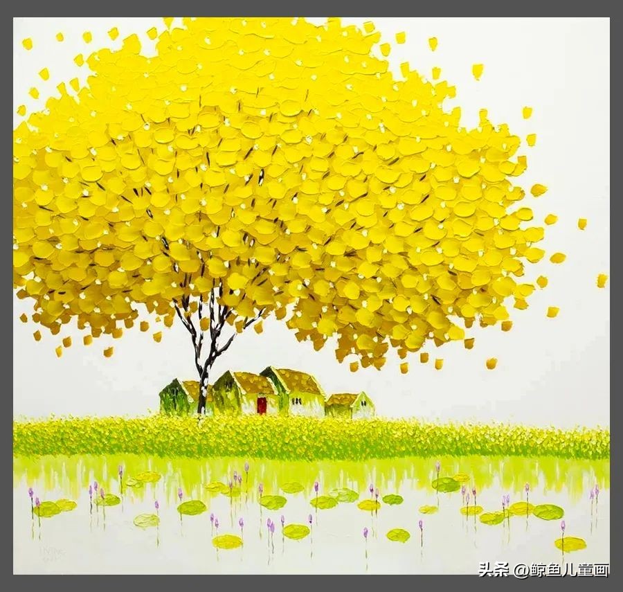 色彩丰富的绘画作品中国风,色彩鲜艳视觉冲击力强的绘画作品