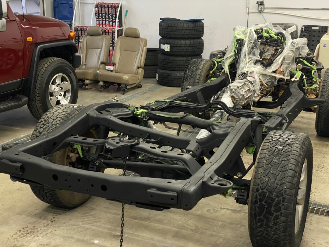 丰田霸道老车翻新升级好的出售,搞工地车翻新