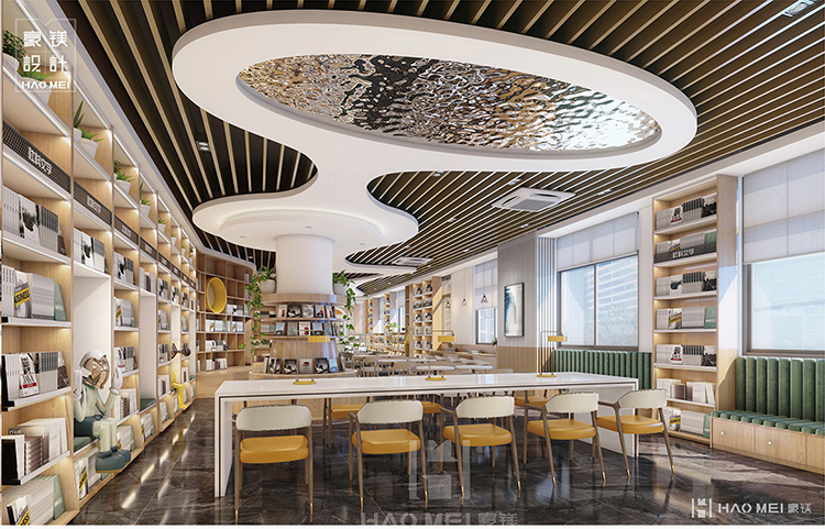 综合空间书店设计,书店创意装修