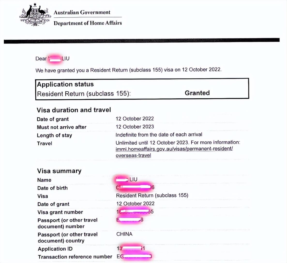 澳洲prv居民返程签证,澳洲pr到期后可以申请探亲签证吗