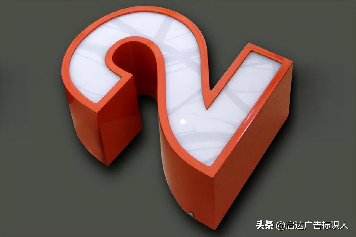 灯箱发光字设计,不锈钢无边发光字广告