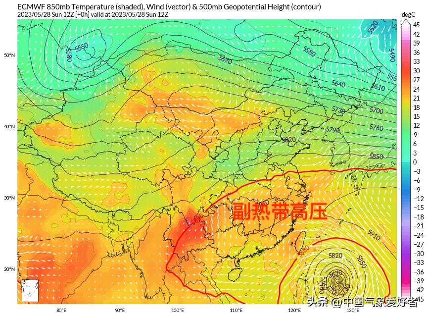 罕见超强副高控制南方17省，大范围高温提前！权威预报：局部40度