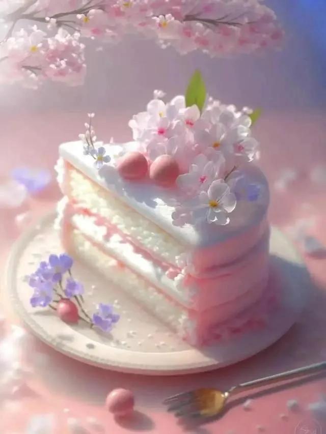 艺术蛋糕壁纸图片大全,蛋糕鲜花壁纸
