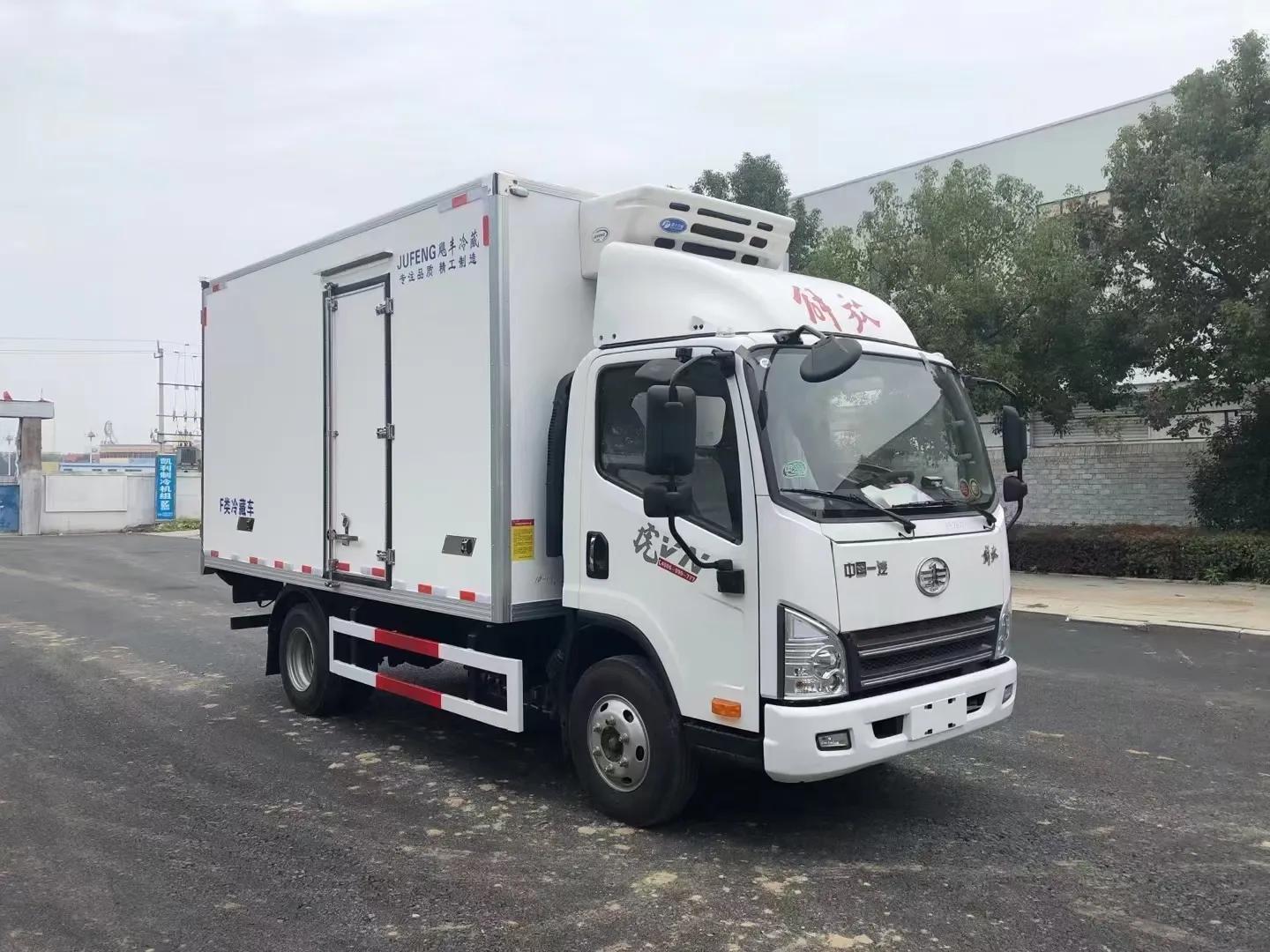 19年解放4米2冷藏车报价,4米2解放国六冷藏车