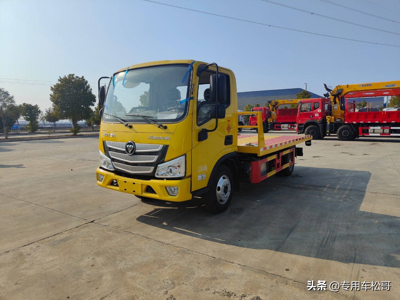 蓝牌一体版清障车拖车价格,湖北蓝牌一体板清障车拖车价格