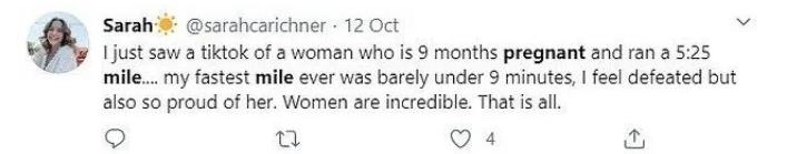 美国女运动员怀胎9月跑一英里还超速完成，网友：“起诉她！”