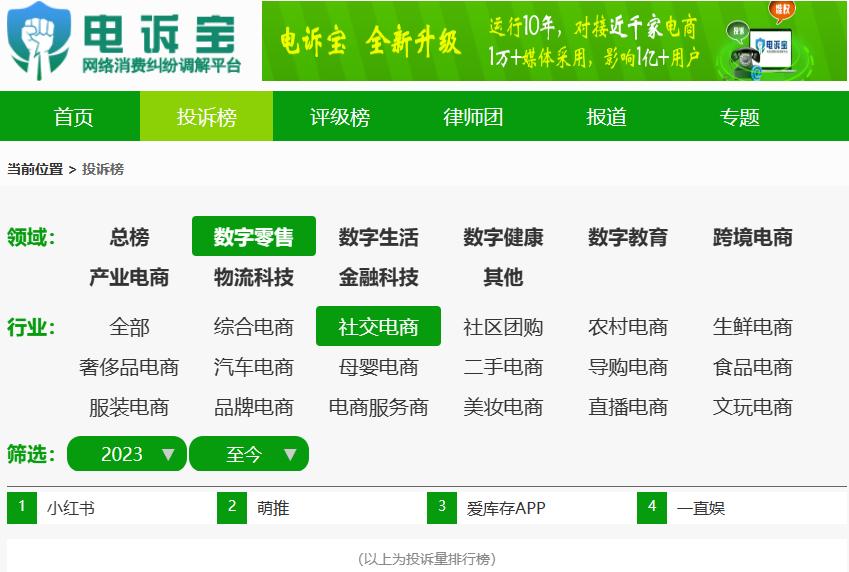 【电诉宝】欺骗消费者已发货？用户在“小红书”下单却无物流信息