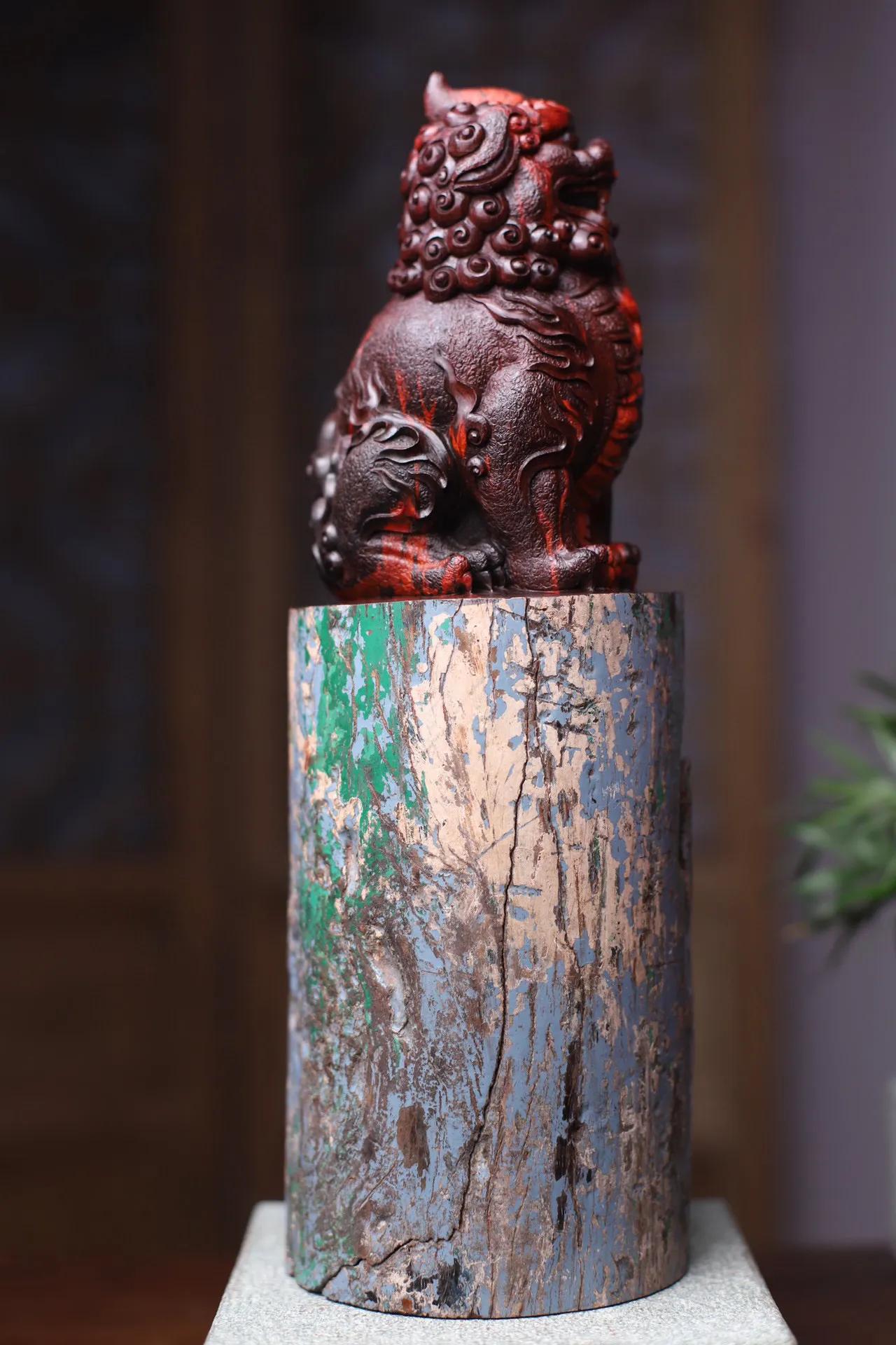 印度小叶紫檀摆件全套,印度小叶紫檀貔貅摆件一对