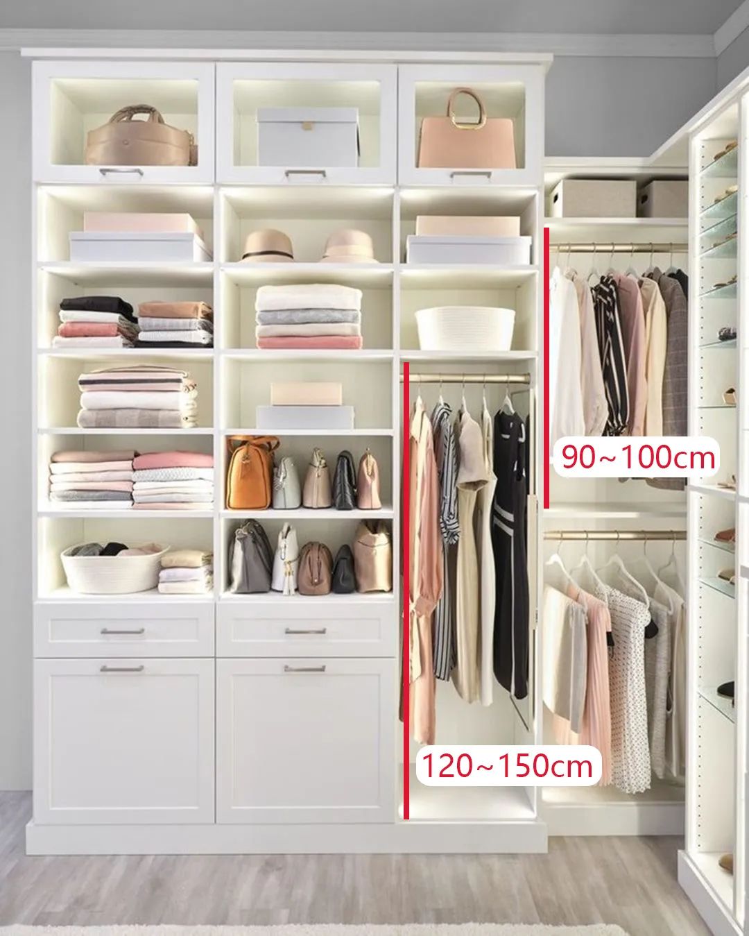 橱柜吊柜尺寸最佳标准是多少,衣柜橱柜尺寸大全