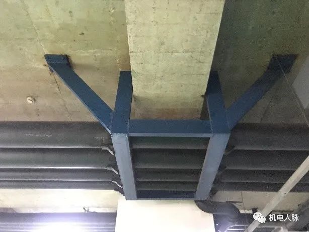 管道支吊架综合平面图绘制,管道支吊架示范做法