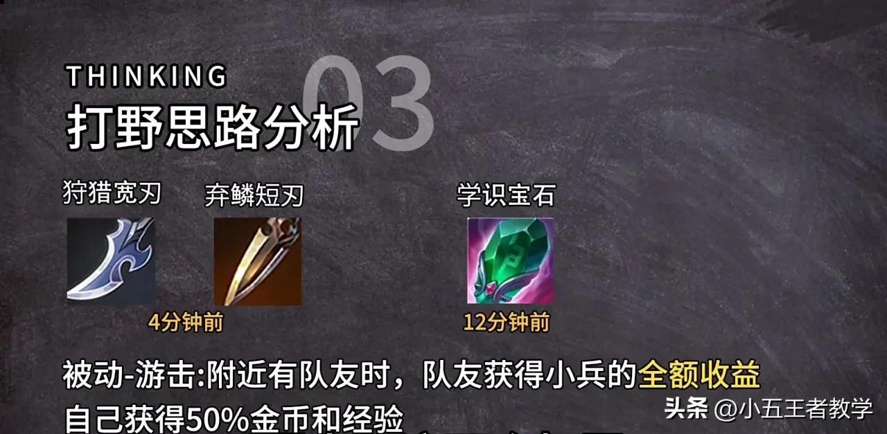 王者荣耀打野思路教学大局观,王者荣耀高端局打野思路及套路