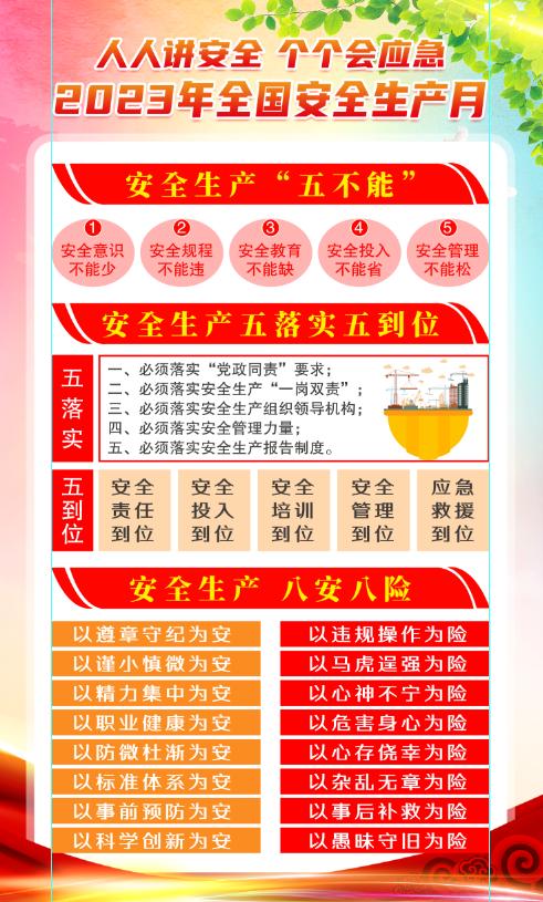 2023安全生产月海报图高清,2023年安全生产月海报高清