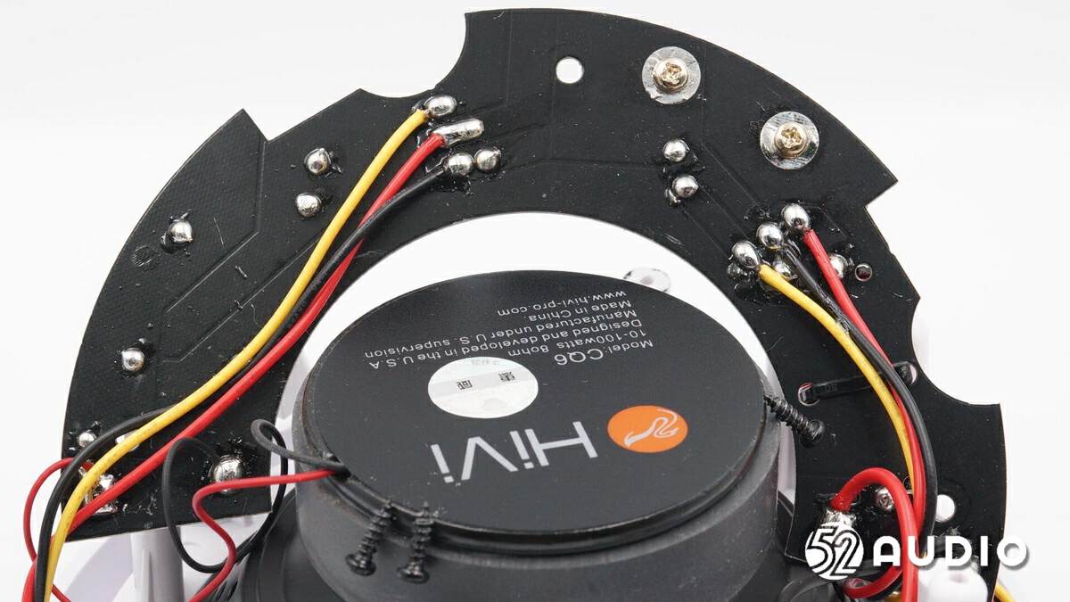 惠威cq6-bt扬声器接线图,惠威cq6吸顶音响后面如何连线