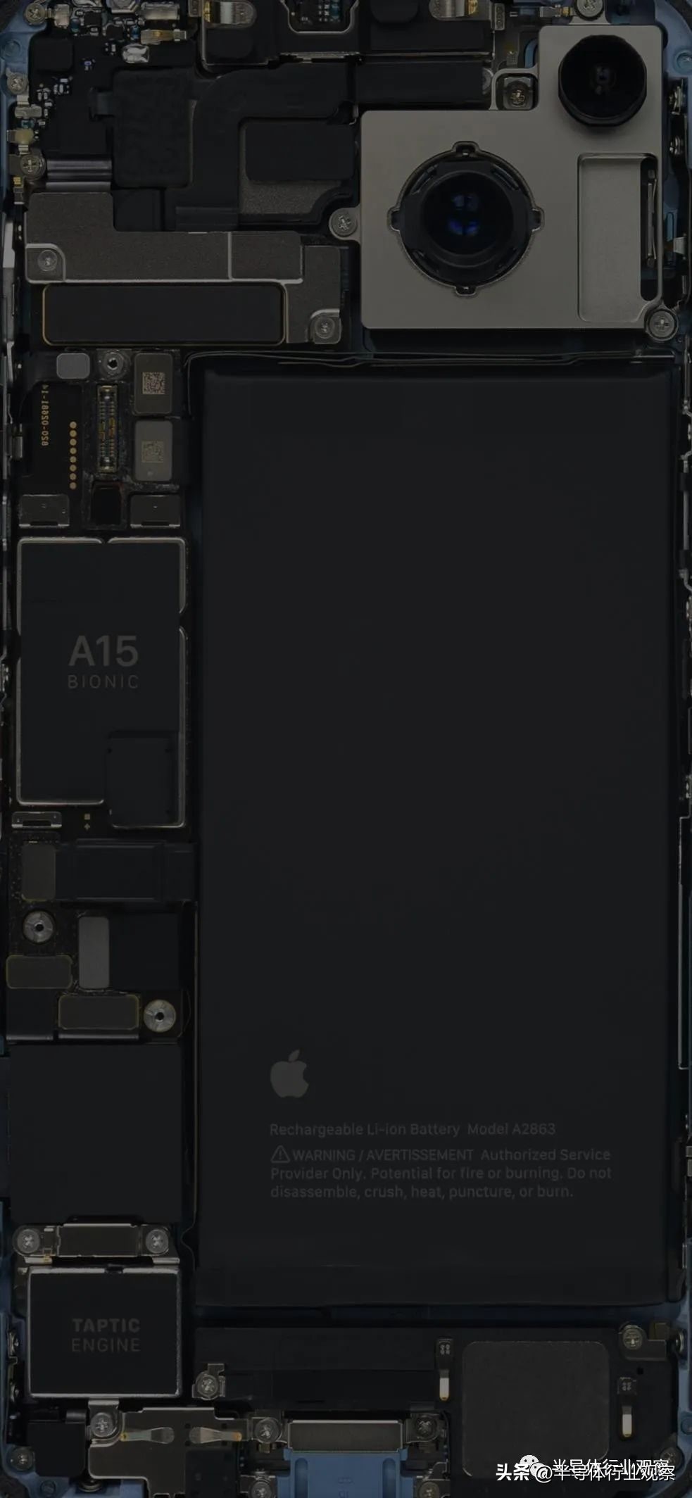 苹果iphone14摄像头拆解分析,苹果14和13的摄像头拆解