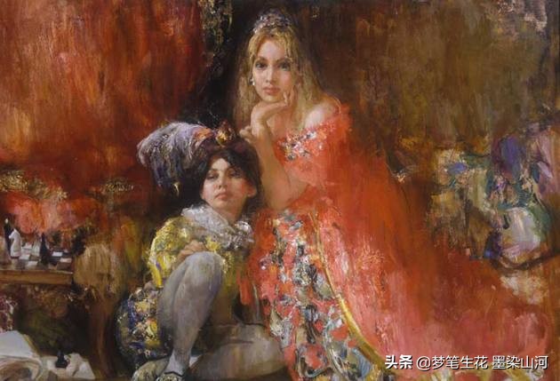 高清油画静物大师作品,欣赏超写实人物油画