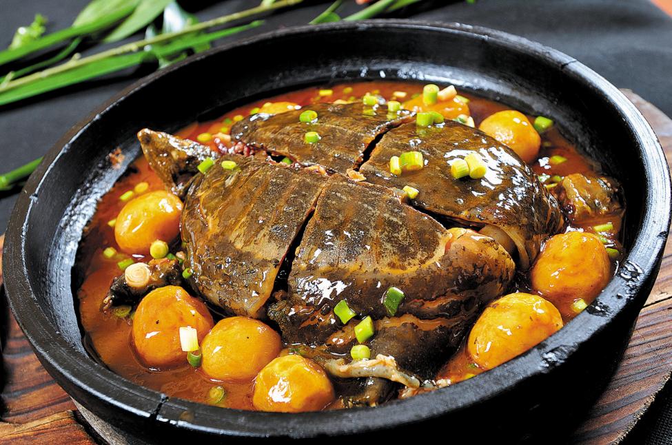 正宗湘菜红煨甲鱼酱料,红煨甲鱼的湘菜正宗图片