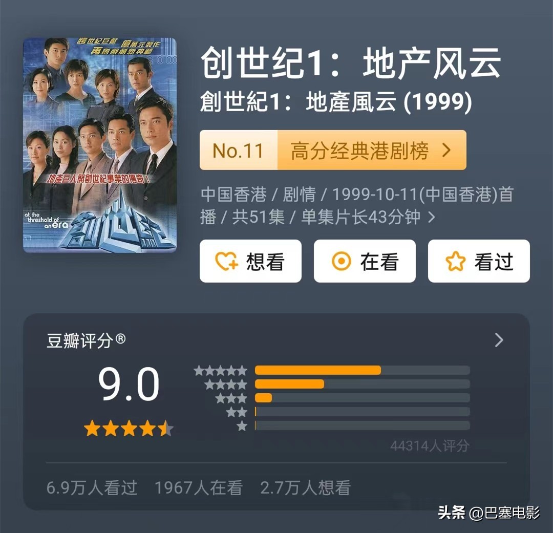 评分最高的10部经典港剧,港剧经典电视剧古装封神