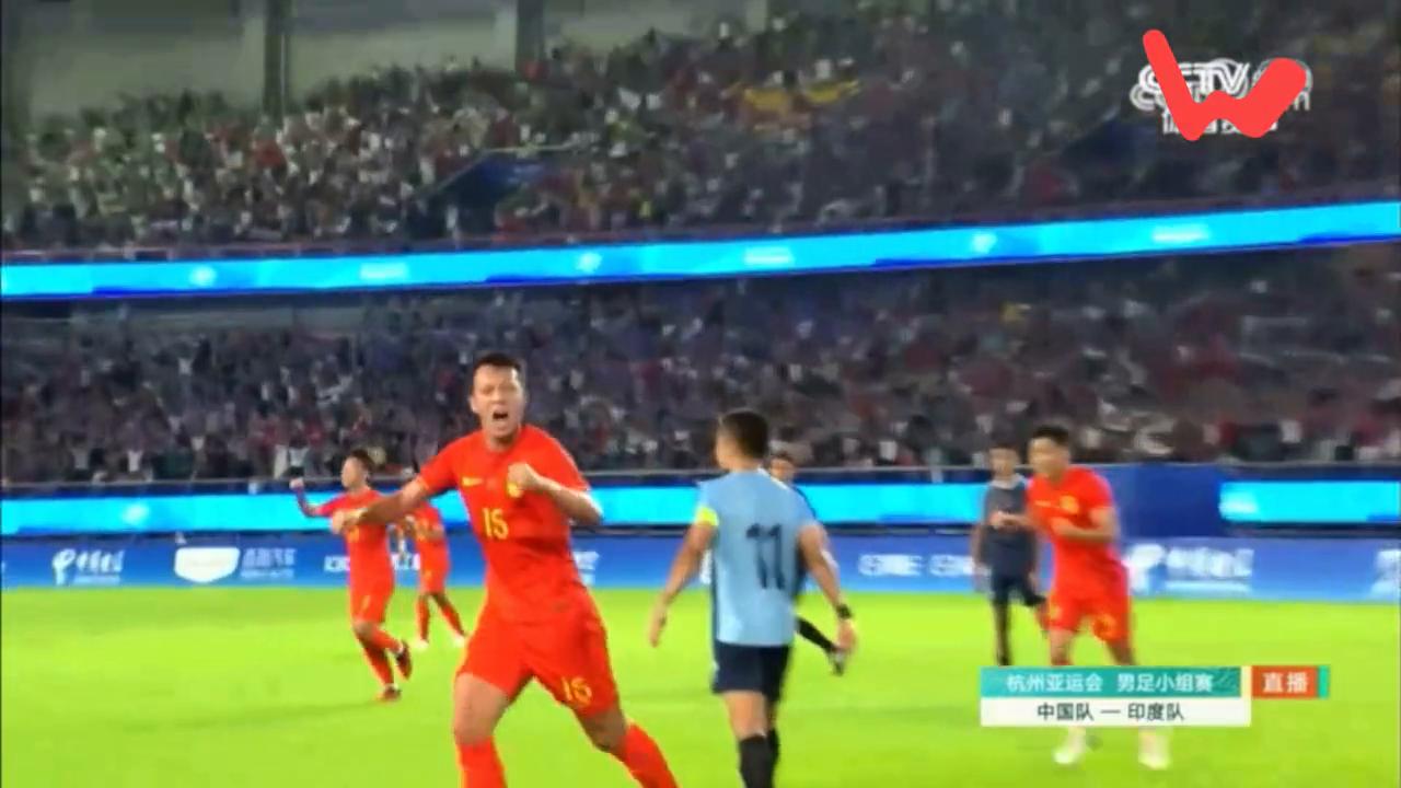 杭州亚运会男足5比1击败印度,杭州亚运会男足中国对印度比分