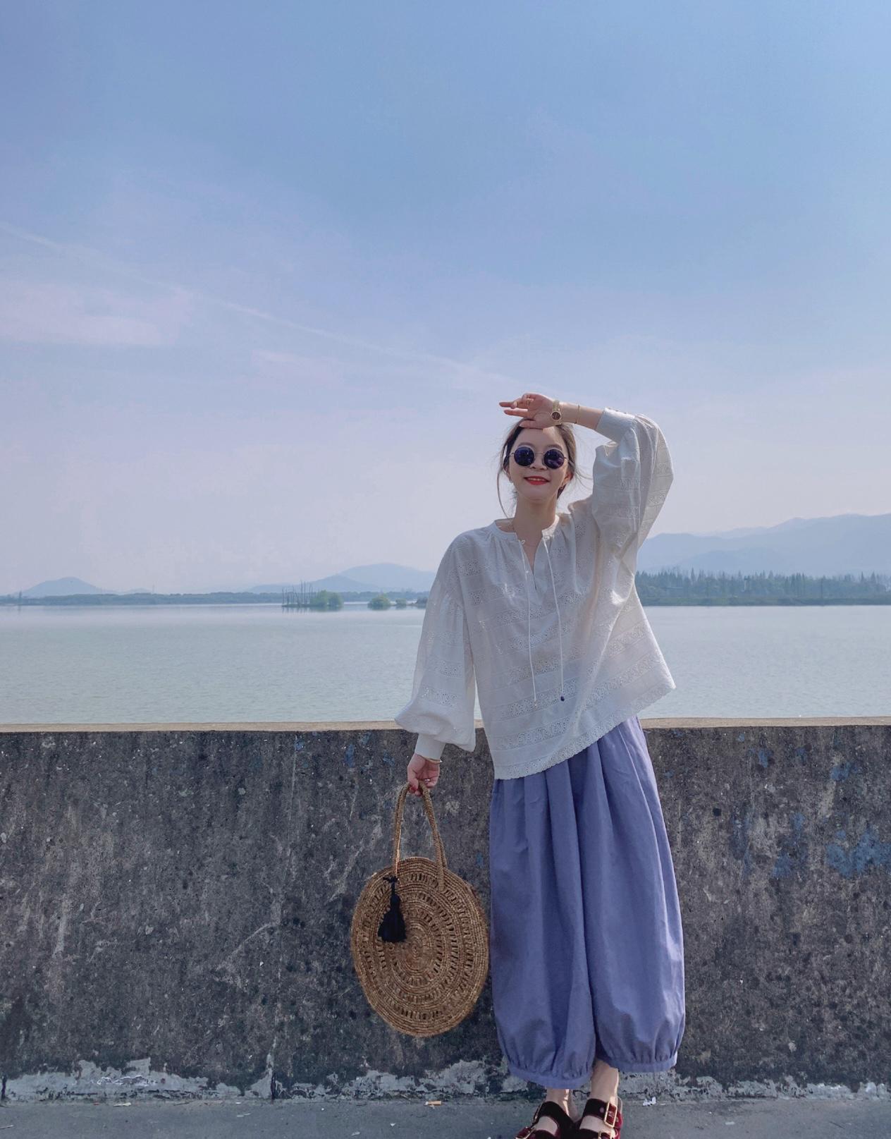 中年棉麻长袖衬衣女性,中年女人棉麻衬衫