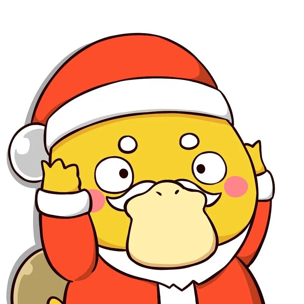 可达鸭头像原版,可达鸭系列头像插画