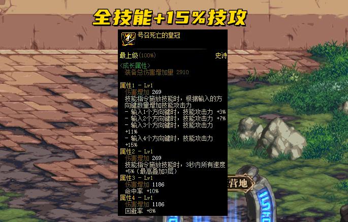 dnf全技能加1提升多少,dnf全技能加一